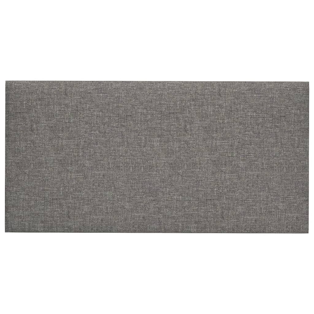 vidaXL Panouri de perete 12 buc. gri deschis 30x15 cm textil 0,54 m²