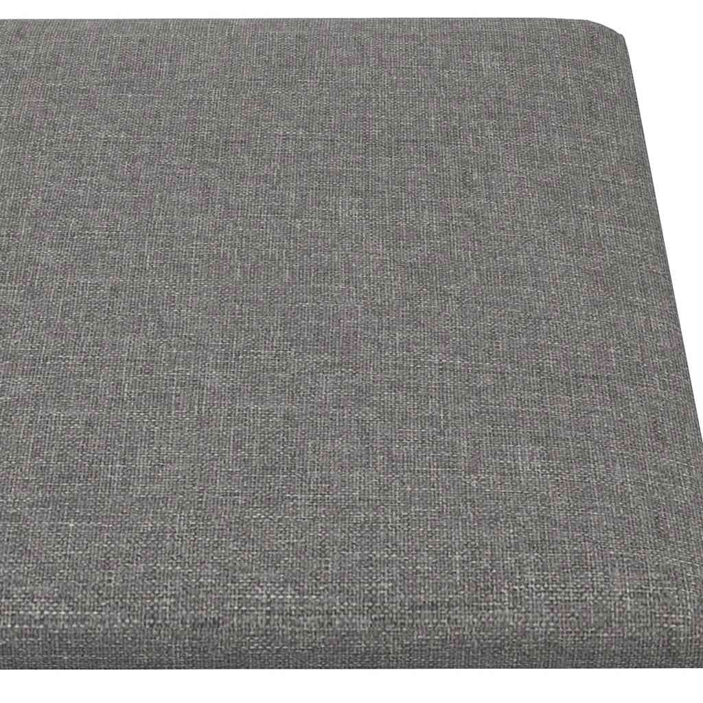 vidaXL Panouri de perete 12 buc. gri deschis 30x15 cm textil 0,54 m²