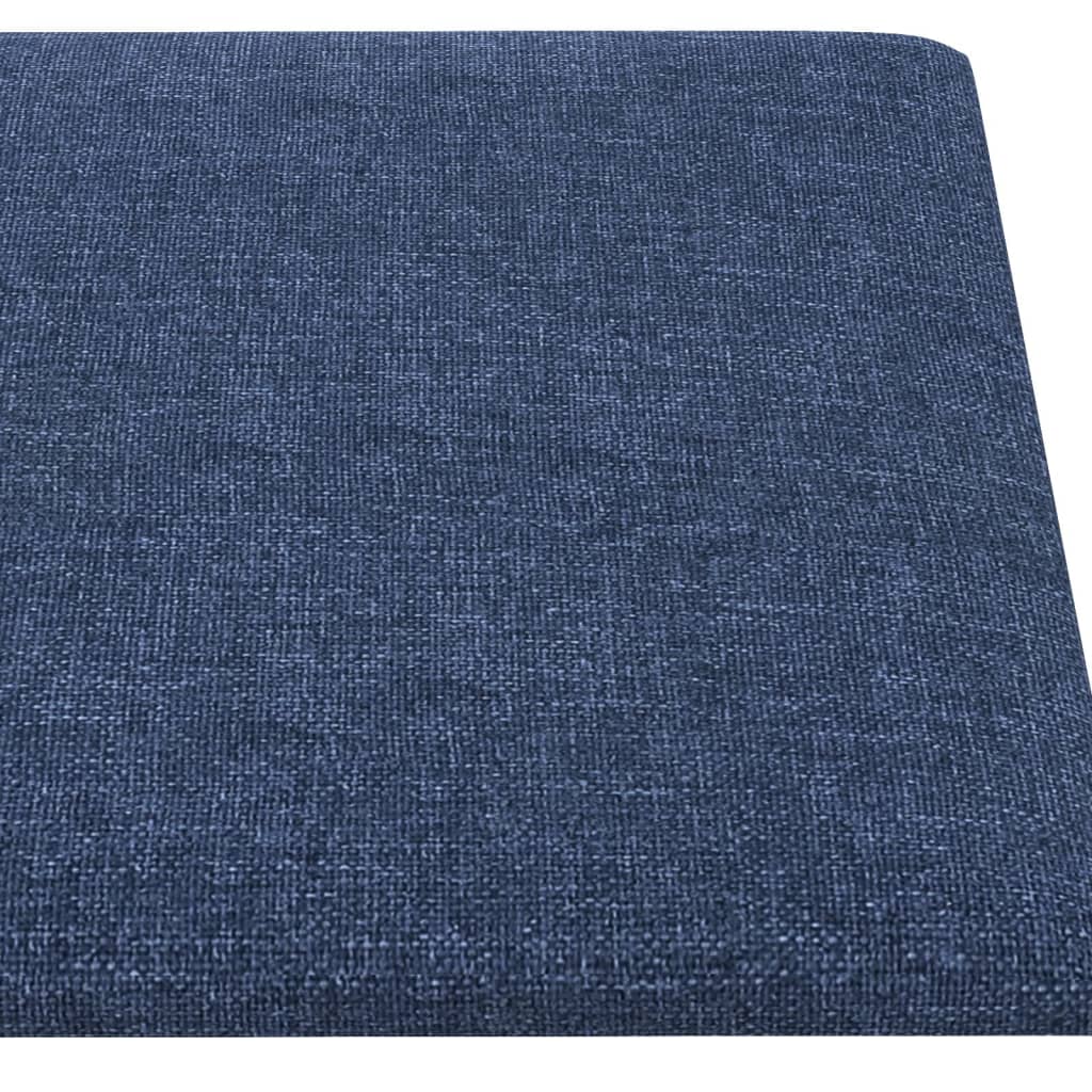 vidaXL Panouri de perete, 12 buc., albastru, 30x15 cm, textil, 0,54 m² vidaXL Panouri de perete, 12 buc., albastru, 30x15 cm, textil, 0,54 m²