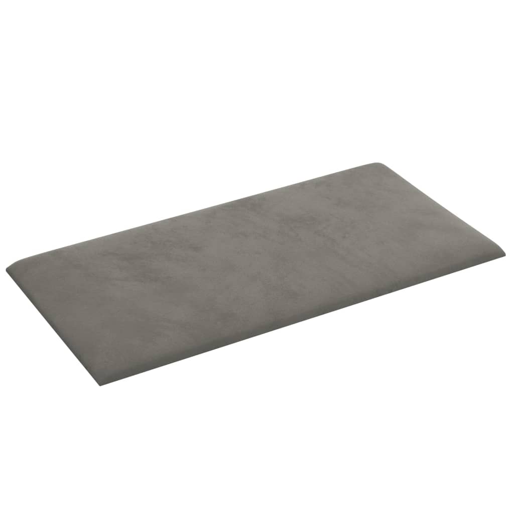 vidaXL Panouri de perete 12 buc. gri deschis 30x15 cm catifea 0,54 m² vidaXL Panouri de perete 12 buc. gri deschis 30x15 cm catifea 0,54 m²