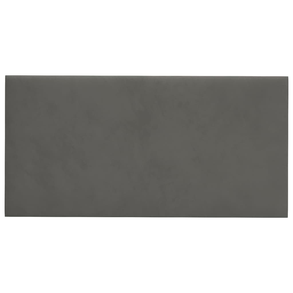 vidaXL Panouri de perete 12 buc. gri închis 30x15 cm catifea 0,54 m² vidaXL Panouri de perete 12 buc. gri închis 30x15 cm catifea 0,54 m²