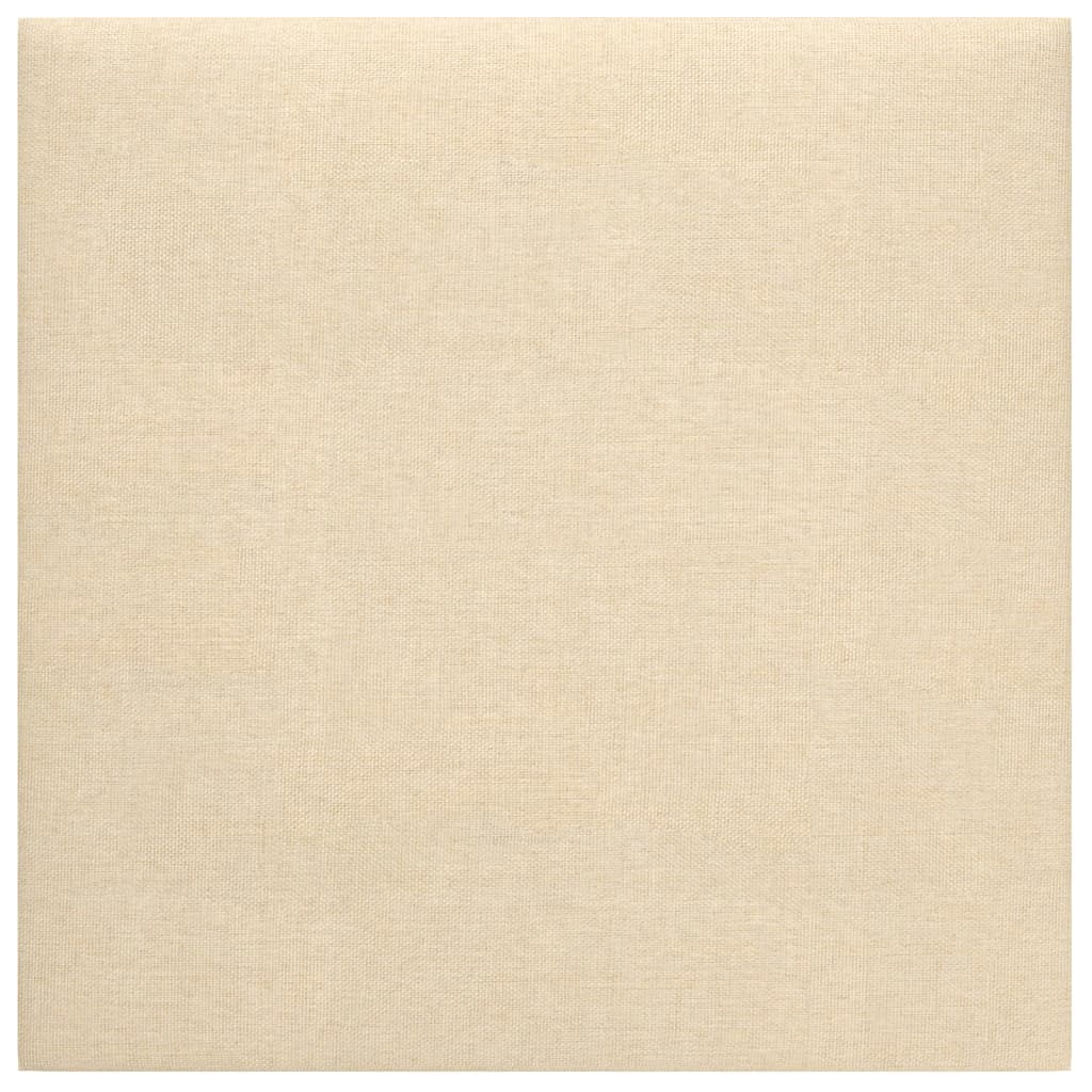 vidaXL Panouri de perete 12 buc. crem 30x30 cm material textil 1,08 m² vidaXL Panouri de perete 12 buc. crem 30x30 cm material textil 1,08 m²