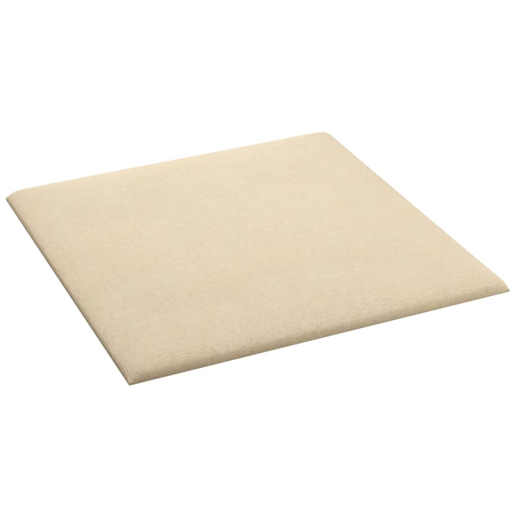 vidaXL Panouri de perete 12 buc. crem 30x30 cm material textil 1,08 m² vidaXL Panouri de perete 12 buc. crem 30x30 cm material textil 1,08 m²