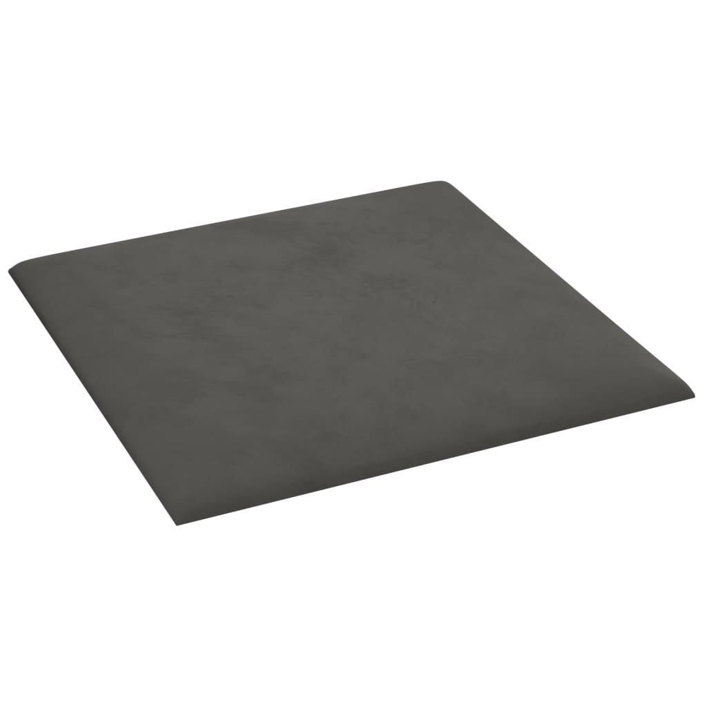 vidaXL Panouri de perete 12 buc. gri închis 30x30 cm catifea 1,08 m² vidaXL Panouri de perete 12 buc. gri închis 30x30 cm catifea 1,08 m²