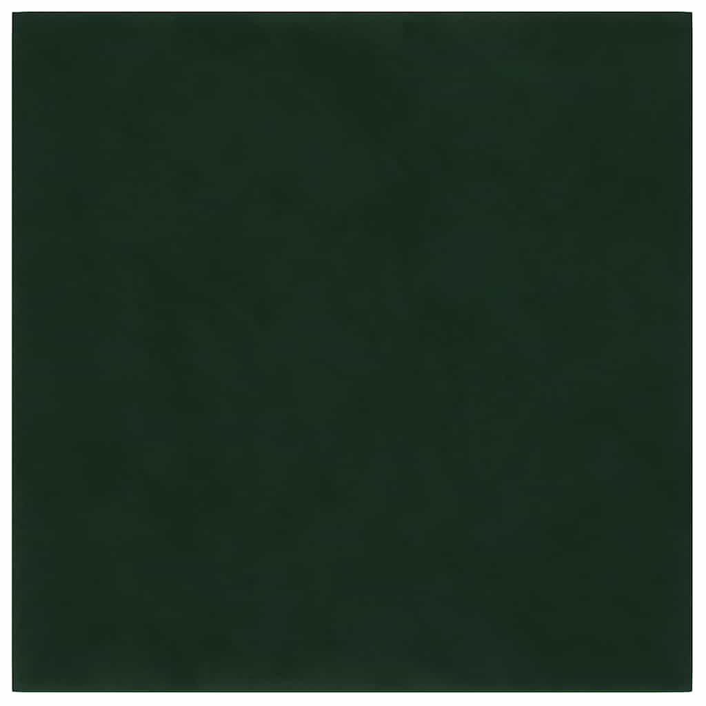 vidaXL Panouri de perete 12 buc. verde închis 30x30 cm catifea 1,08 m² vidaXL Panouri de perete 12 buc. verde închis 30x30 cm catifea 1,08 m²
