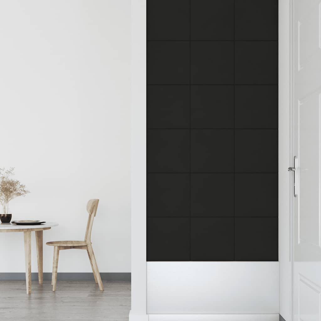 vidaXL Panouri de perete 12 buc. negru 30x30 cm catifea 1,08m² vidaXL Panouri de perete 12 buc. negru 30x30 cm catifea 1,08m²