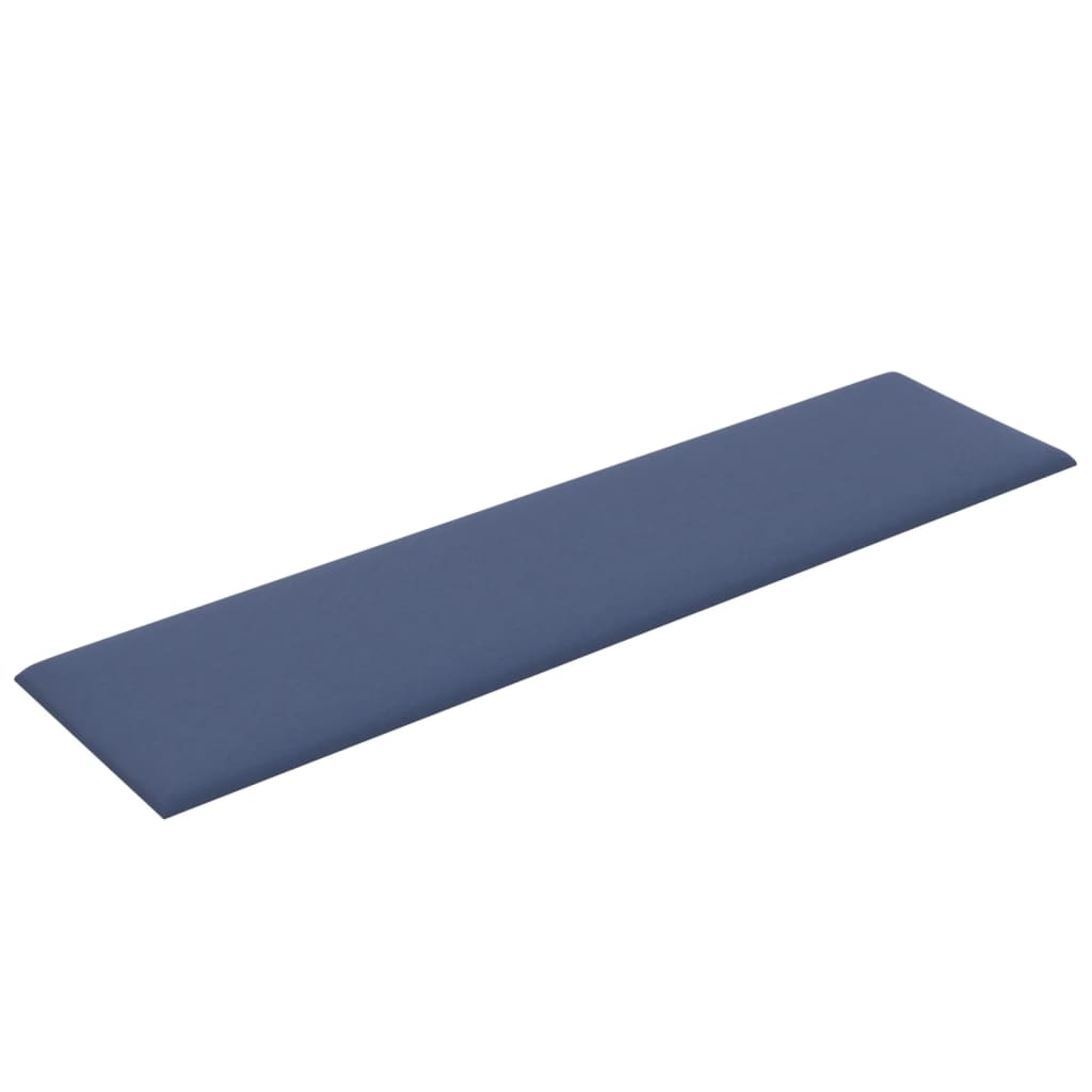 vidaXL Panouri de perete, 12 buc., albastru, 60x15 cm, textil, 1,08 m² vidaXL Panouri de perete, 12 buc., albastru, 60x15 cm, textil, 1,08 m²