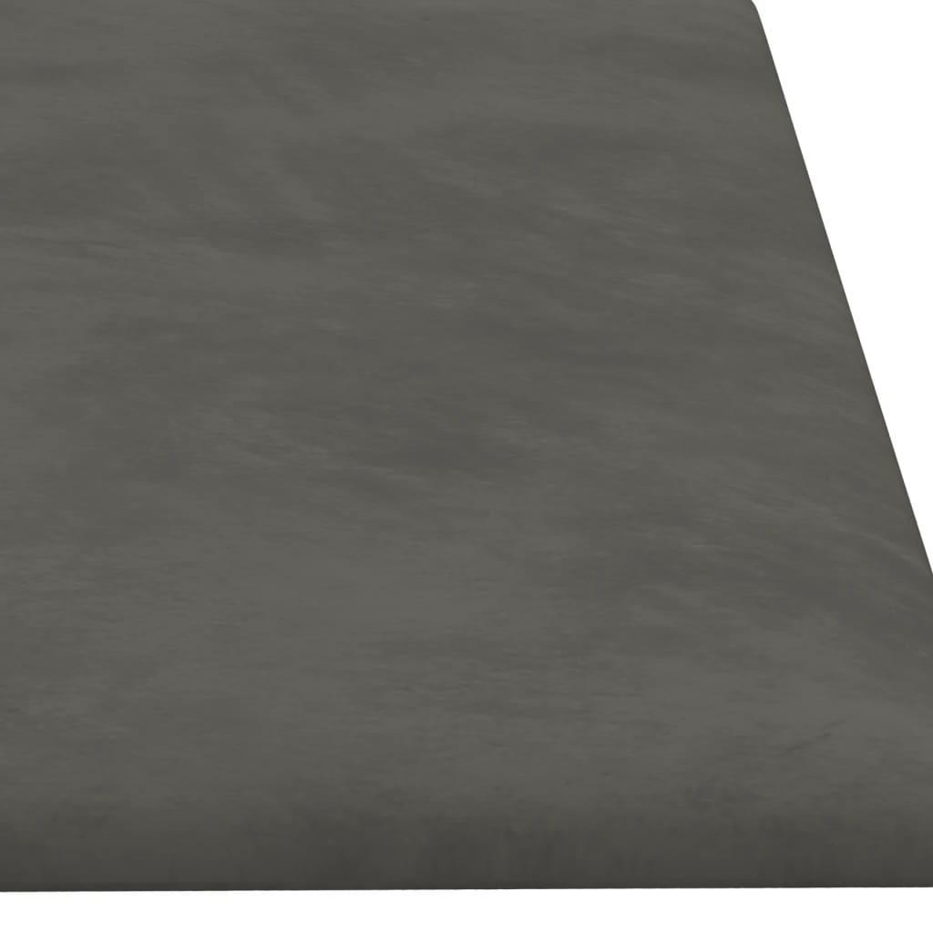 vidaXL Panouri de perete 12 buc. gri închis 60x15 cm catifea 1,08 m² vidaXL Panouri de perete 12 buc. gri închis 60x15 cm catifea 1,08 m²