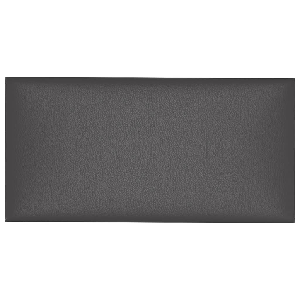 vidaXL Panouri de perete 12 buc. gri 60x30 cm piele ecologică 2,16 m² vidaXL Panouri de perete 12 buc. gri 60x30 cm piele ecologică 2,16 m²