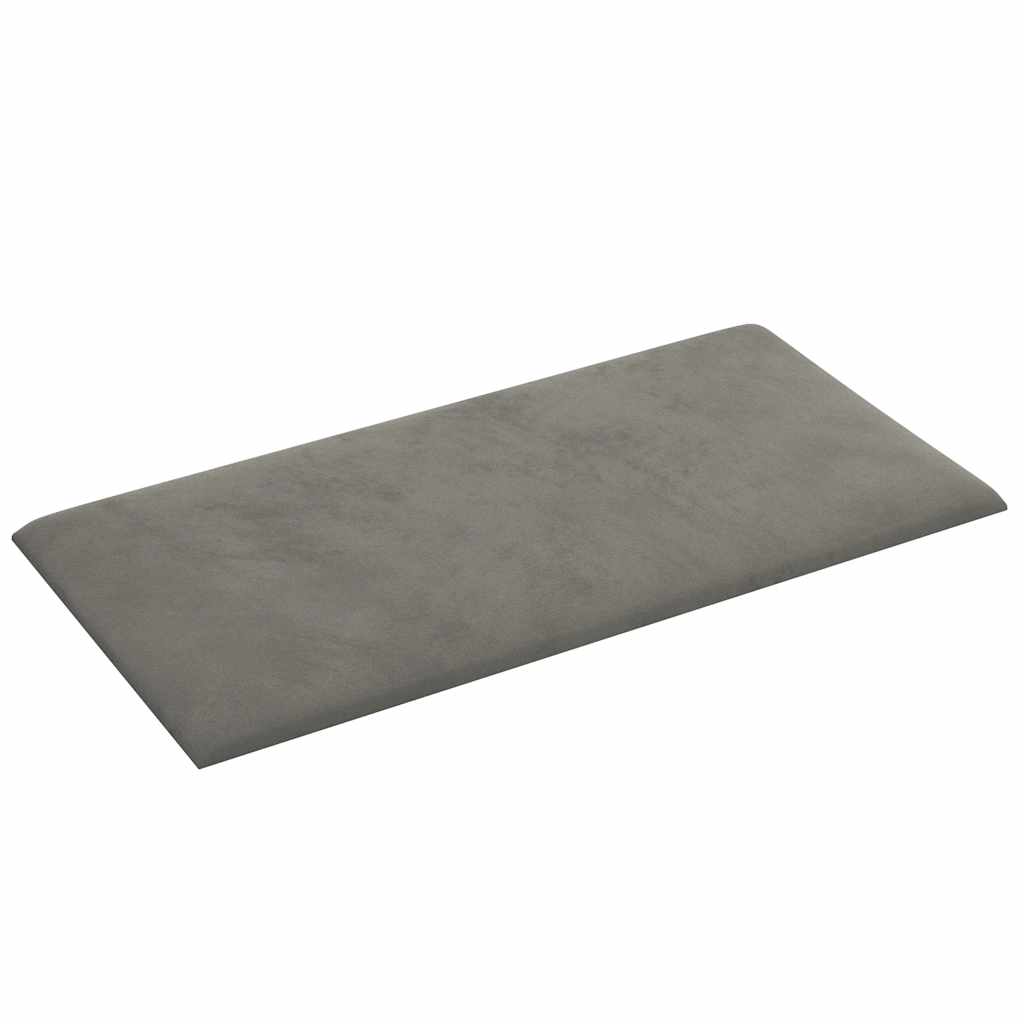 vidaXL Panouri de perete 12 buc. gri deschis 60x30 cm catifea 2,16 m²