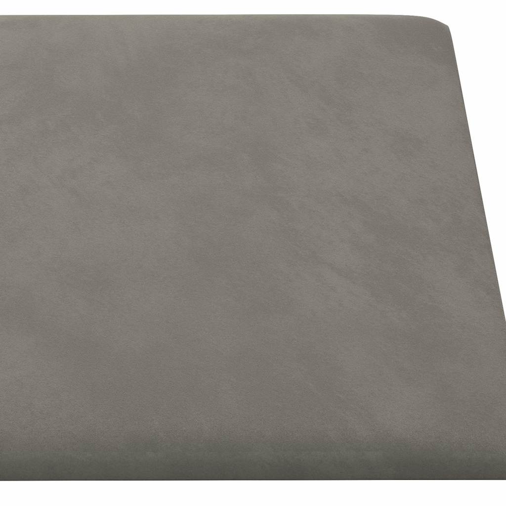 vidaXL Panouri de perete 12 buc. gri deschis 60x30 cm catifea 2,16 m²