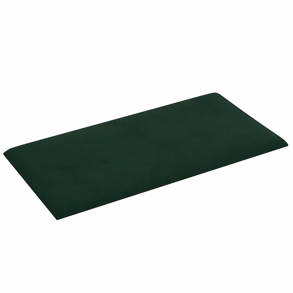 vidaXL Panouri de perete 12 buc. verde închis 60x30 cm catifea 2,16 m² vidaXL Panouri de perete 12 buc. verde închis 60x30 cm catifea 2,16 m²