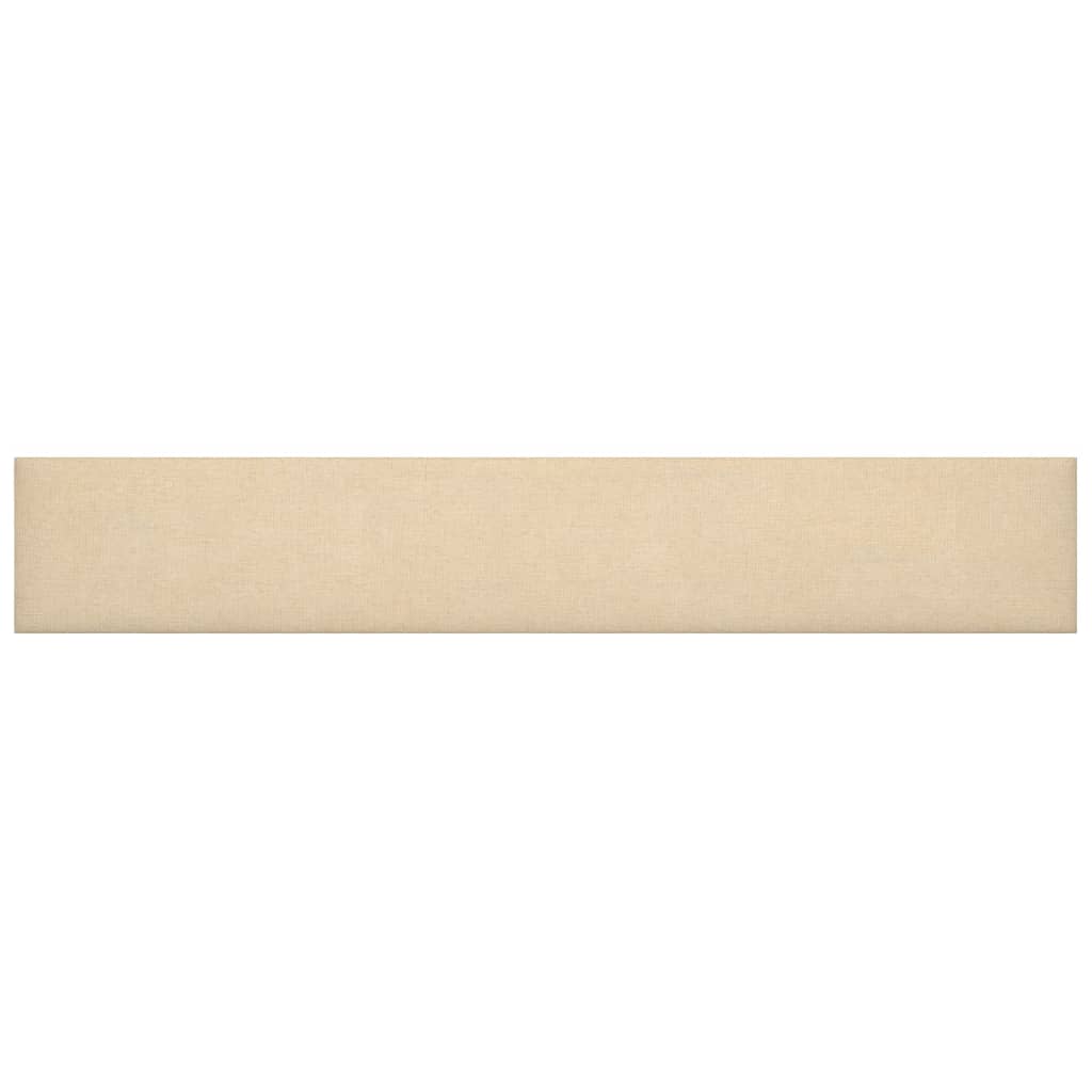 vidaXL Panouri de perete 12 buc. crem 90x15 cm textil 1,62 m² vidaXL Panouri de perete 12 buc. crem 90x15 cm textil 1,62 m²