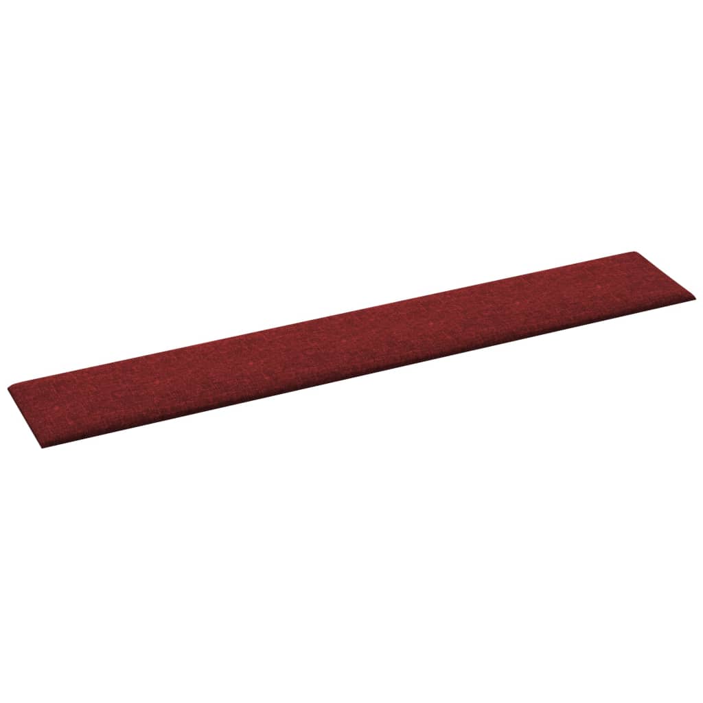 vidaXL Panouri de perete 12 buc. roșu vin 90x15 cm textil 1,62 m² vidaXL Panouri de perete 12 buc. roșu vin 90x15 cm textil 1,62 m²