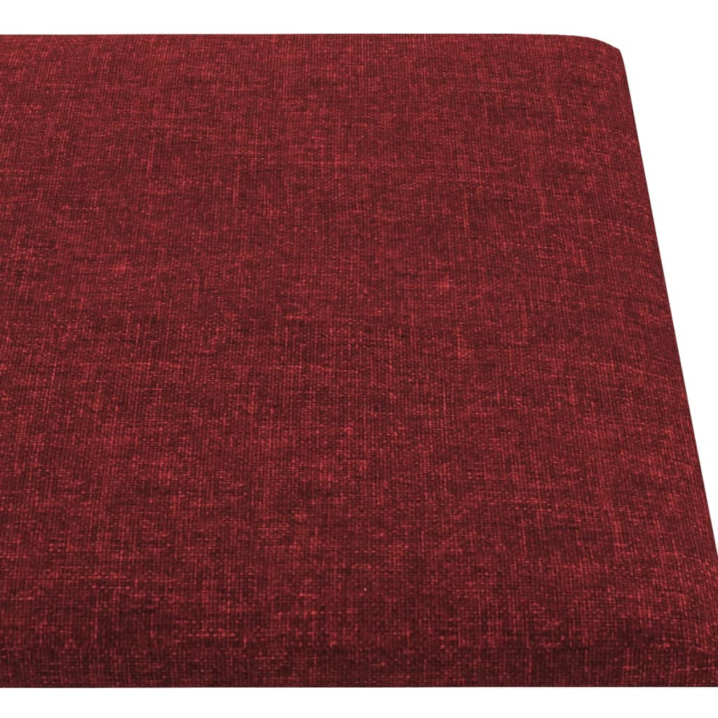 vidaXL Panouri de perete 12 buc. roșu vin 90x15 cm textil 1,62 m² vidaXL Panouri de perete 12 buc. roșu vin 90x15 cm textil 1,62 m²