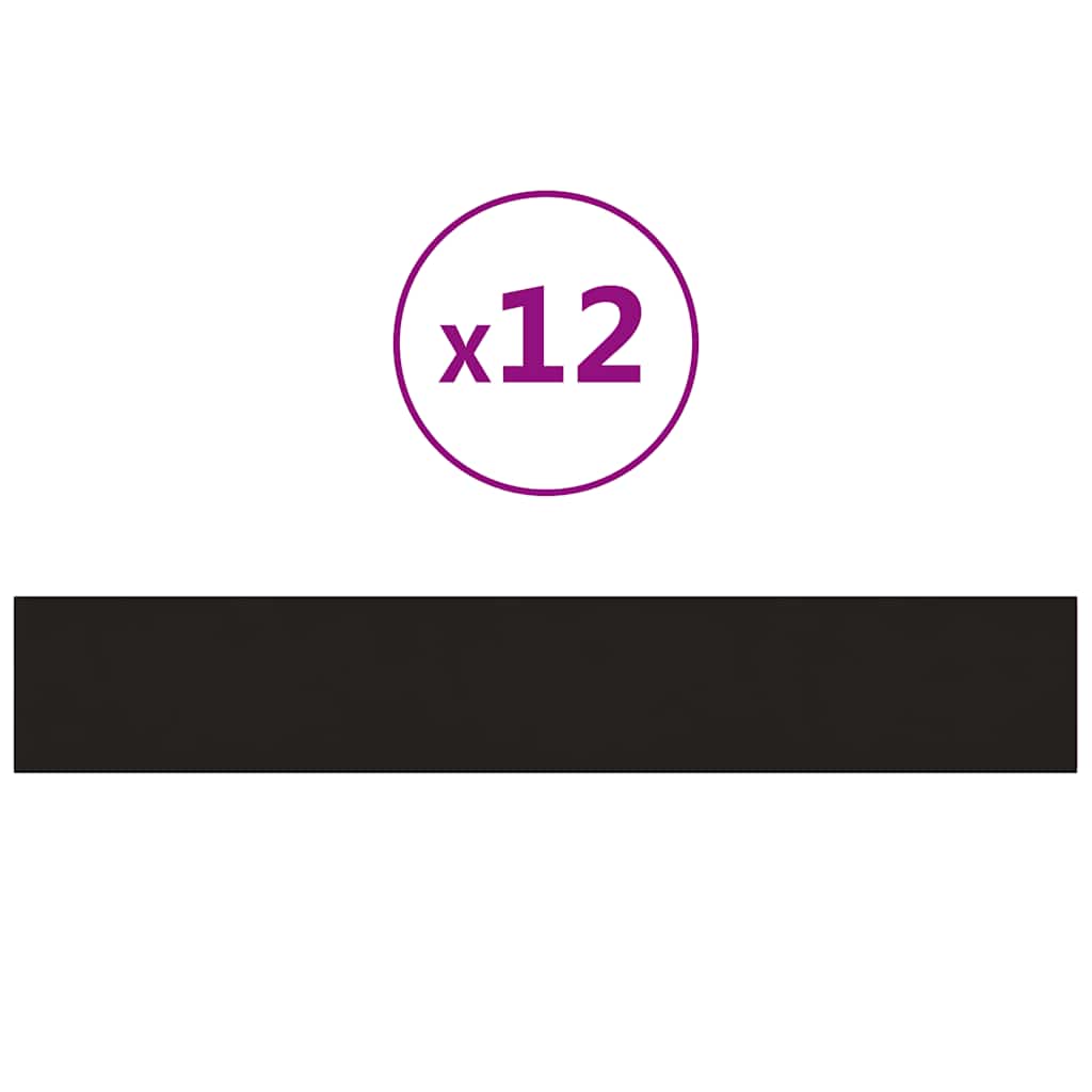 vidaXL Panouri de perete 12 buc. negru 90x15 cm catifea 1,62 m² vidaXL Panouri de perete 12 buc. negru 90x15 cm catifea 1,62 m²