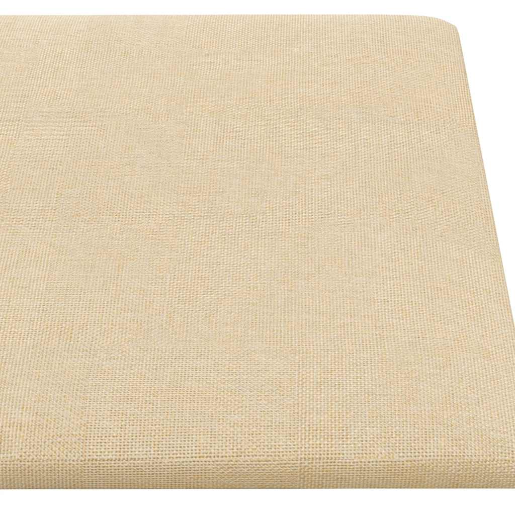 vidaXL Panouri de perete 12 buc. crem 90x30 cm textil 3,24 m² vidaXL Panouri de perete 12 buc. crem 90x30 cm textil 3,24 m²
