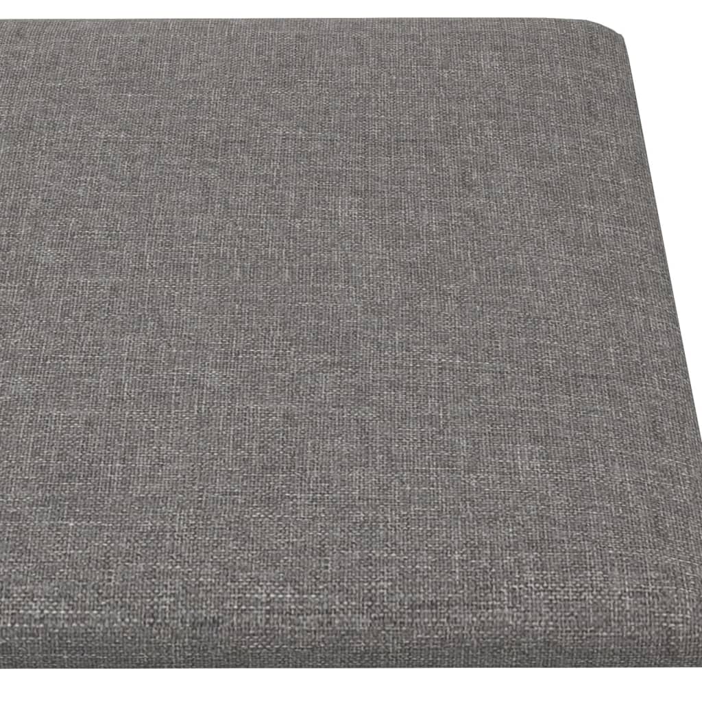 vidaXL Panouri de perete 12 buc. gri deschis 90x30 cm textil 3,24 m² vidaXL Panouri de perete 12 buc. gri deschis 90x30 cm textil 3,24 m²