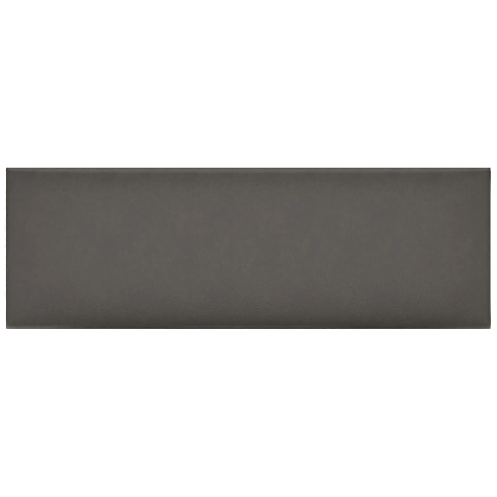 vidaXL Panouri de perete 12 buc. gri 90x30 cm piele ecologică 3,24 m² vidaXL Panouri de perete 12 buc. gri 90x30 cm piele ecologică 3,24 m²