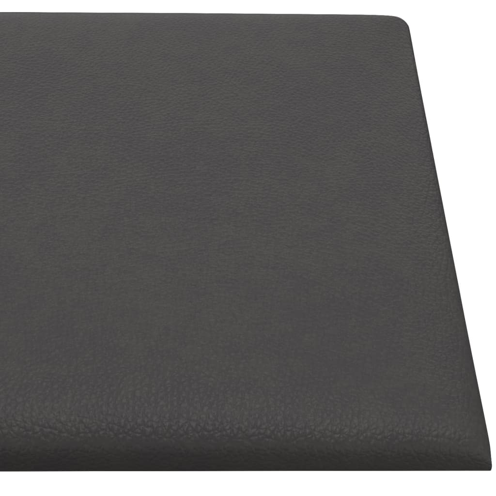 vidaXL Panouri de perete 12 buc. gri 90x30 cm piele ecologică 3,24 m² vidaXL Panouri de perete 12 buc. gri 90x30 cm piele ecologică 3,24 m²