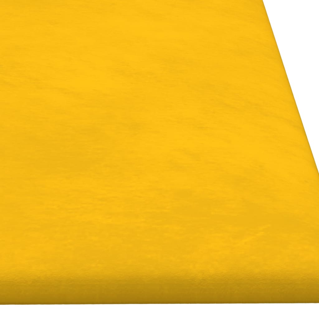 vidaXL Panouri de perete 12 buc. galben 90x30 cm catifea 3,24 m² vidaXL Panouri de perete 12 buc. galben 90x30 cm catifea 3,24 m²