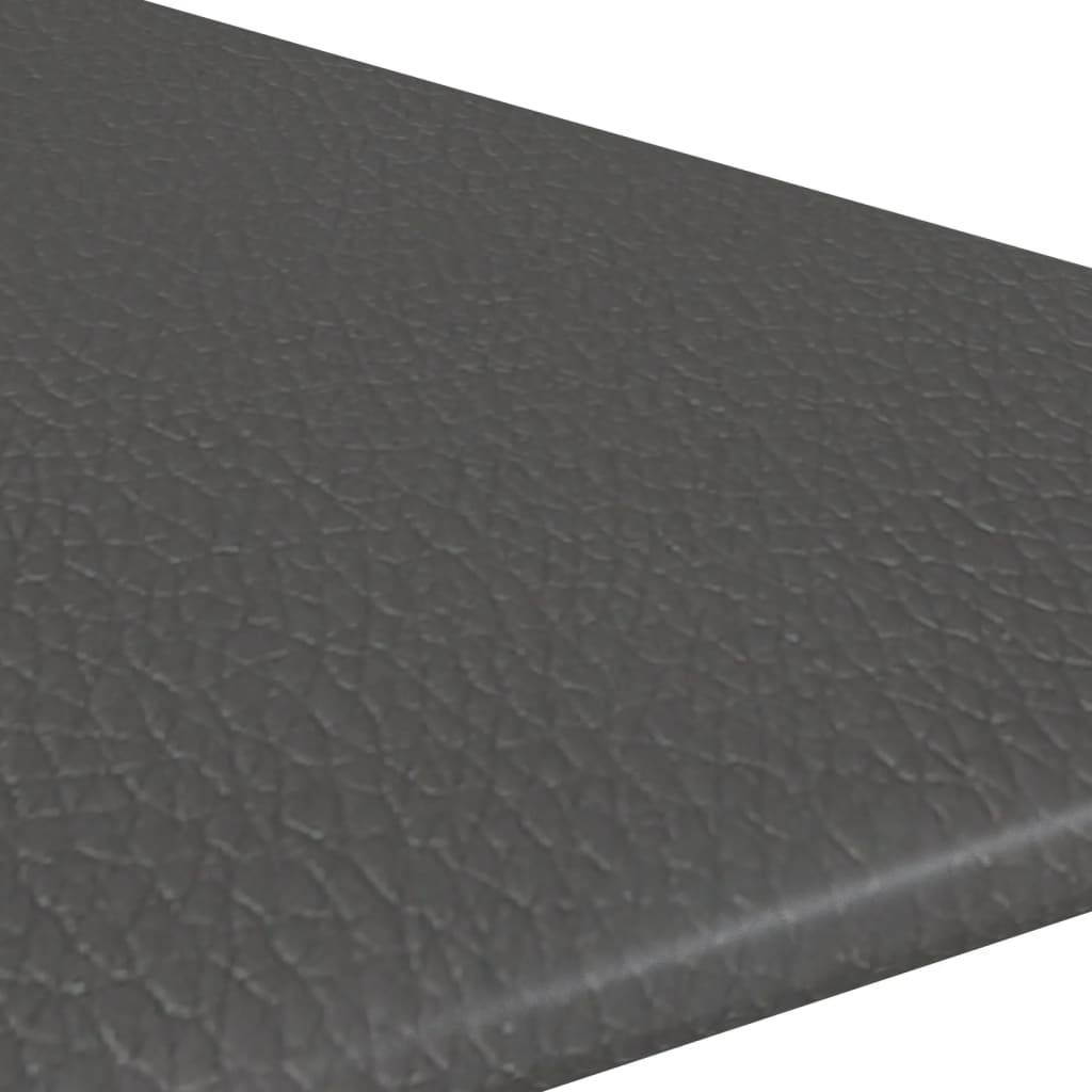 vidaXL Panouri de perete 12 buc. gri, 30x30 cm piele ecologică 0,54 m²