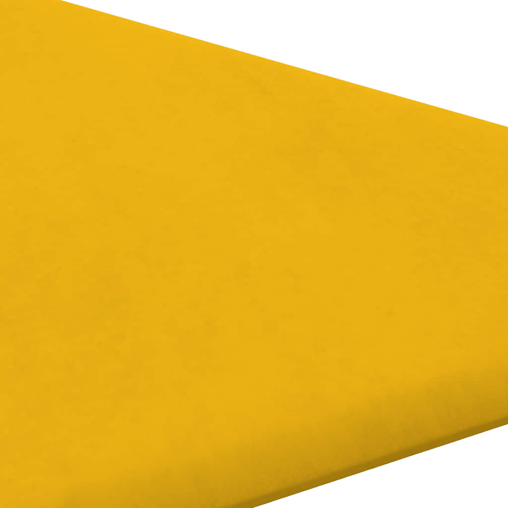 vidaXL Panouri de perete 12 buc. galben 30x30 cm, catifea, 0,54 m²