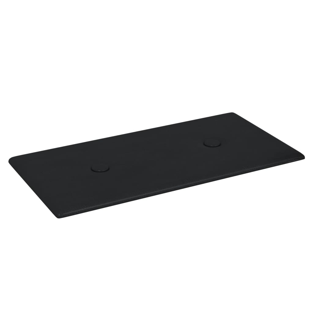 vidaXL Panouri perete 12 buc. negru 30x15 cm piele ecologică 0,54 m²