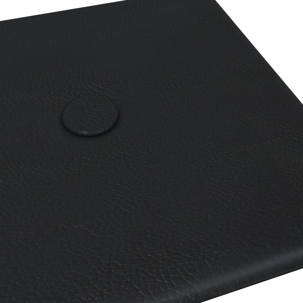 vidaXL Panouri perete 12 buc. negru 30x15 cm piele ecologică 0,54 m²