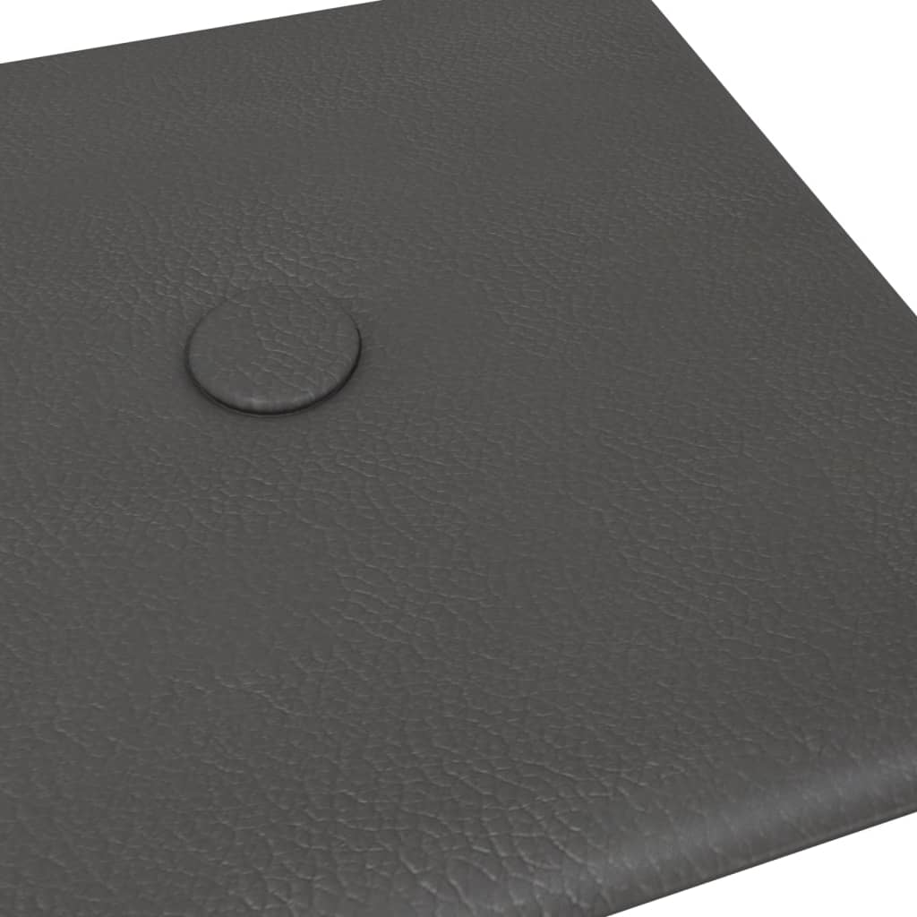 vidaXL Panouri de perete 12 buc. gri, 30x15 cm piele ecologică 0,54 m² vidaXL Panouri de perete 12 buc. gri, 30x15 cm piele ecologică 0,54 m²