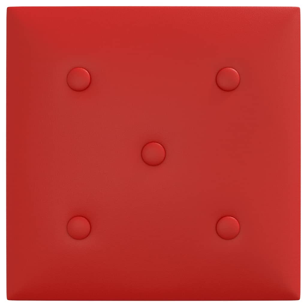 vidaXL Panouri perete 12 buc. roșu vin 30x30cm piele ecologică 1,08 m² vidaXL Panouri perete 12 buc. roșu vin 30x30cm piele ecologică 1,08 m²
