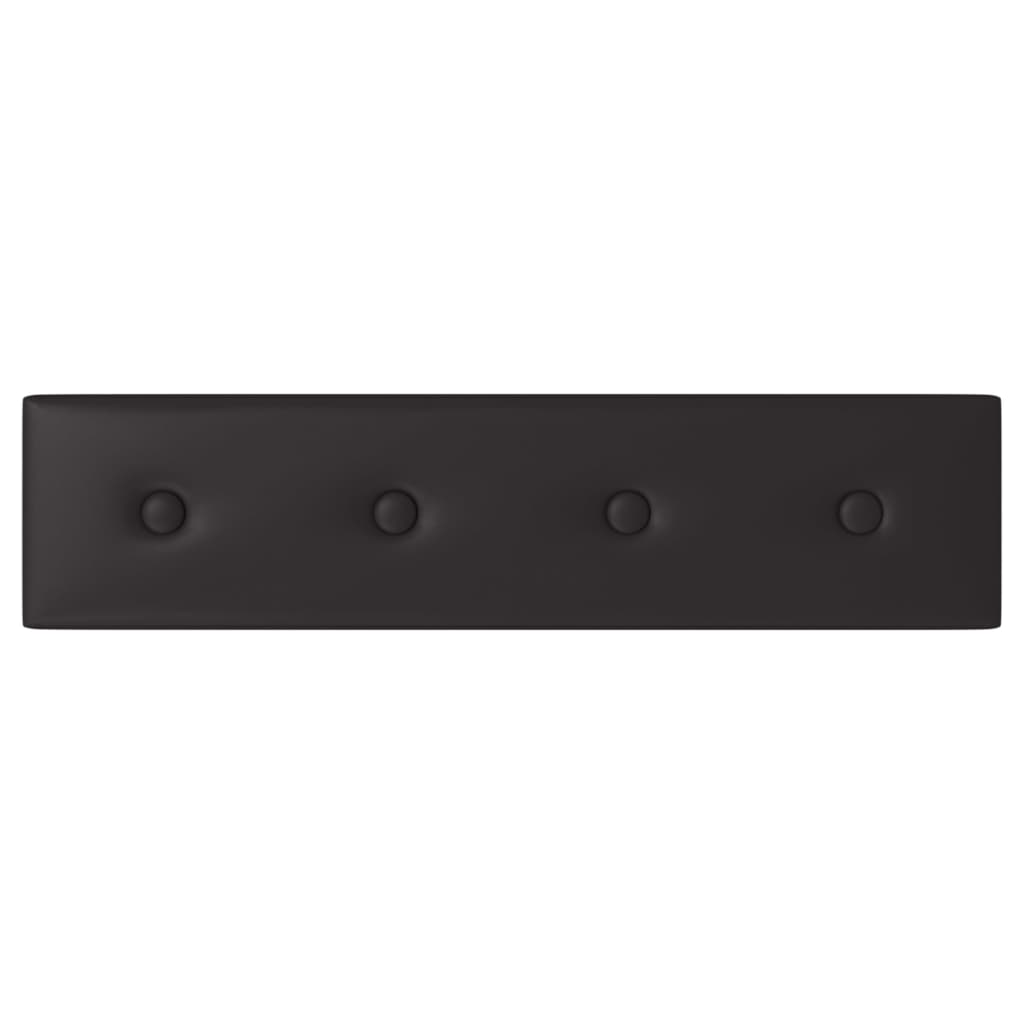 vidaXL Panouri perete 12 buc. negru, 60x15 cm, piele ecologică 1,08 m² vidaXL Panouri perete 12 buc. negru, 60x15 cm, piele ecologică 1,08 m²
