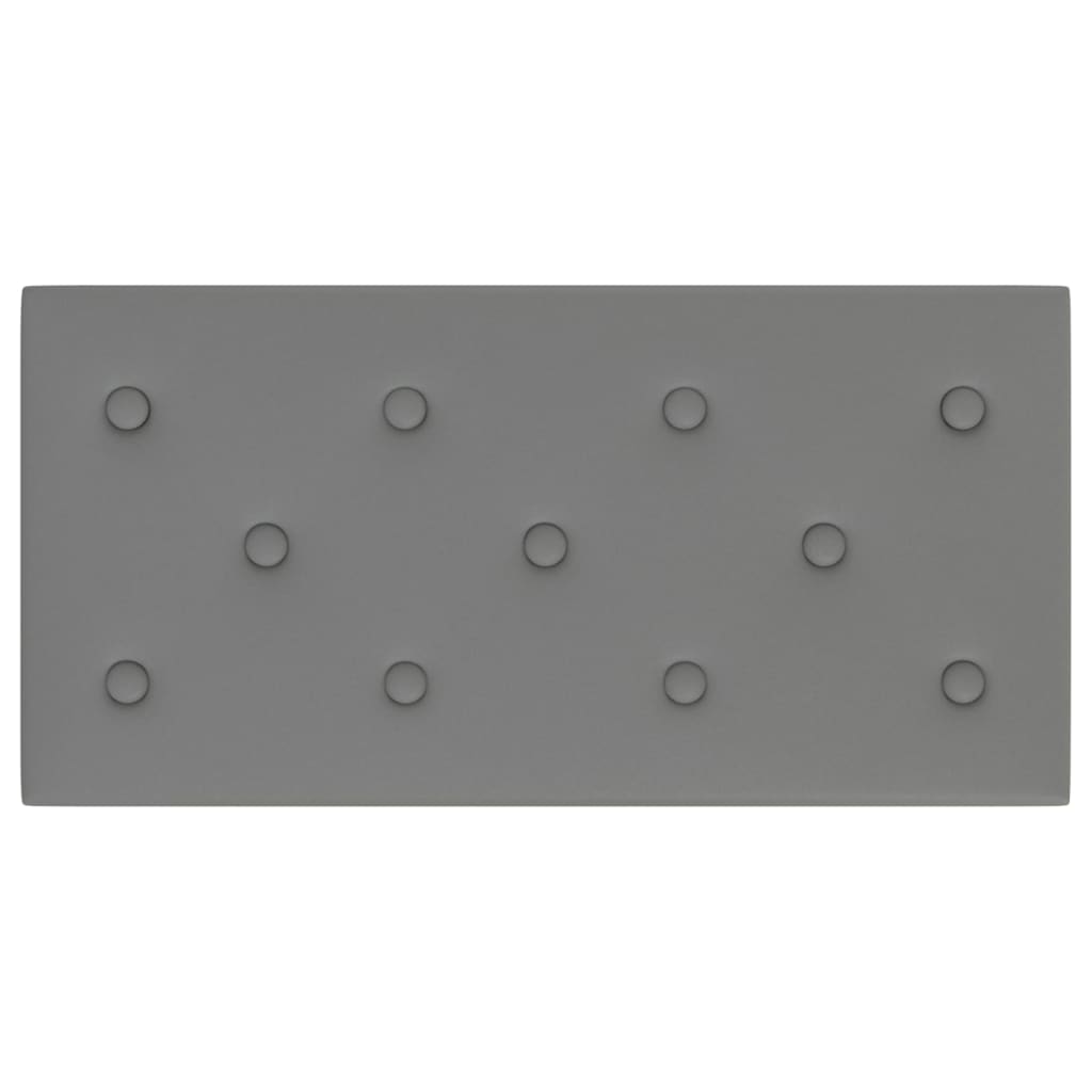 vidaXL Panouri de perete 12 buc. gri 60x30 cm piele ecologică 2,16 m²