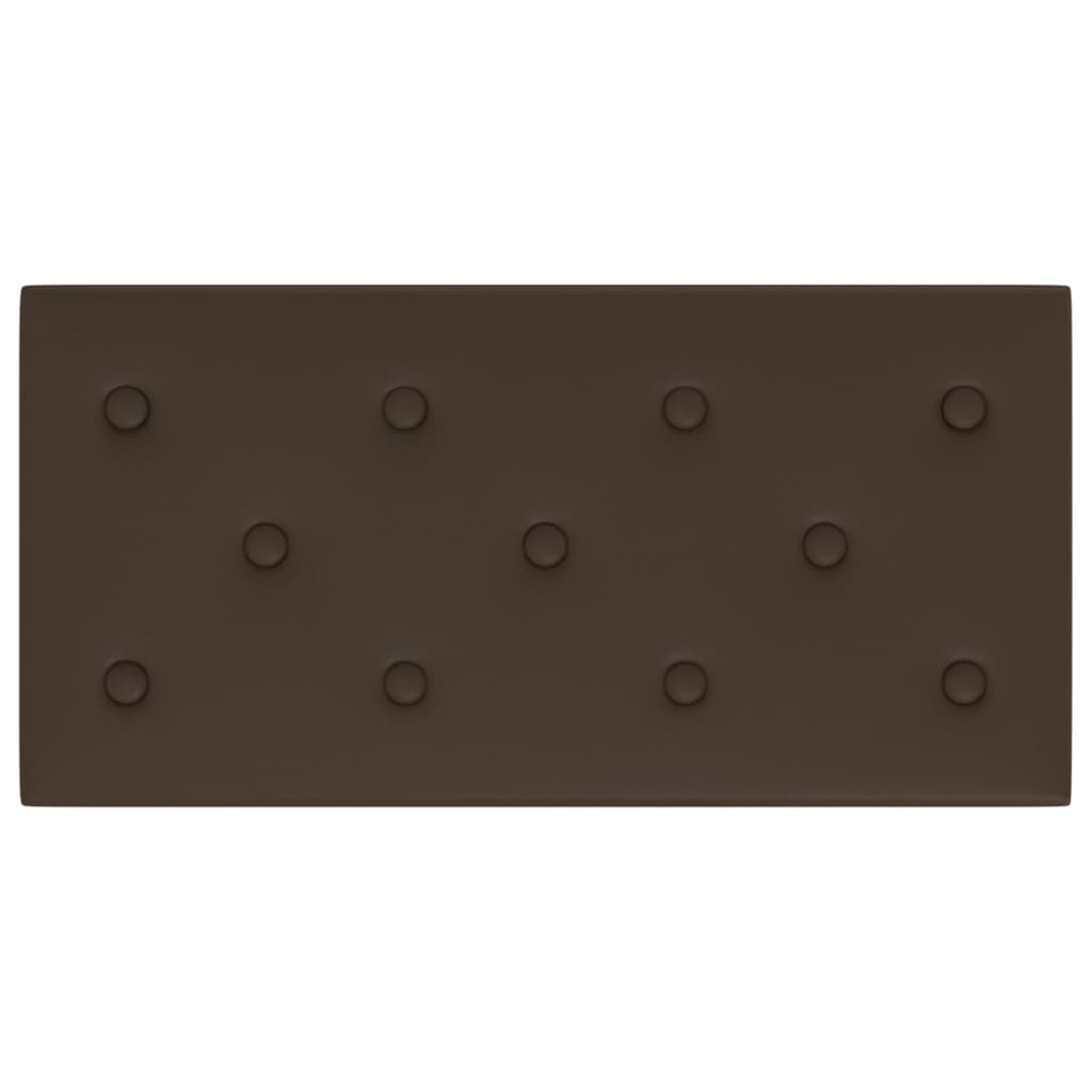 vidaXL Panouri perete 12 buc. maro, 60x30 cm piele ecologică 2,16 m² vidaXL Panouri perete 12 buc. maro, 60x30 cm piele ecologică 2,16 m²