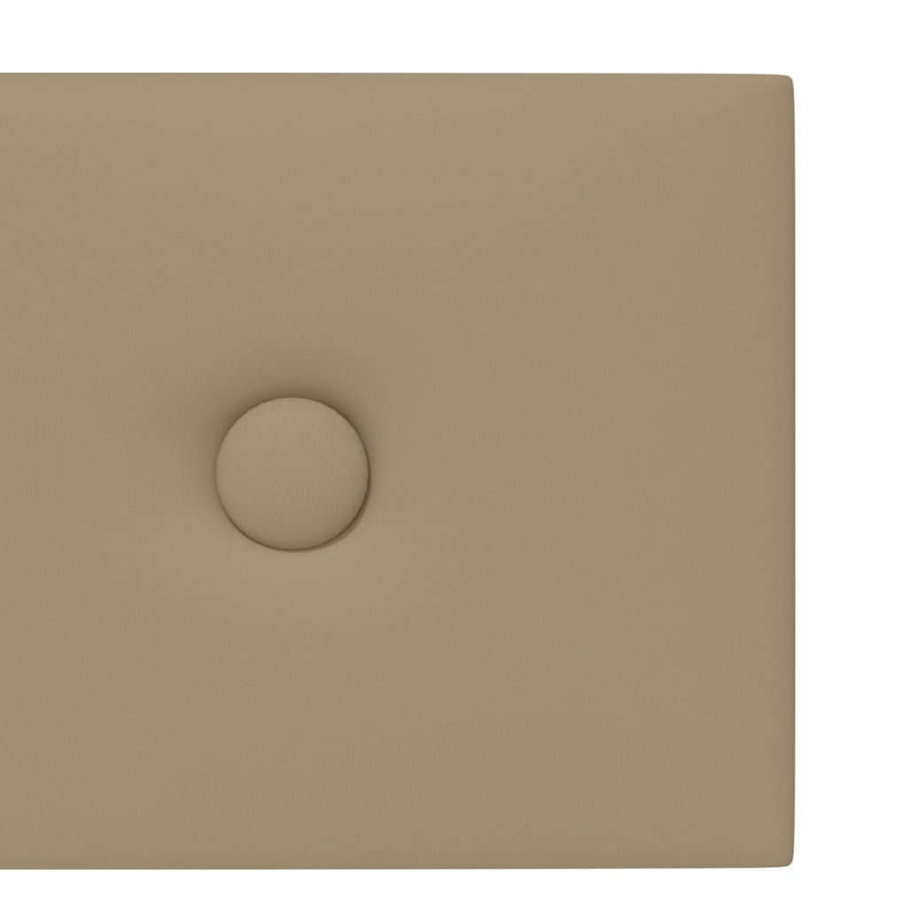 vidaXL Panouri de perete 12 buc. cappuccino 90x15 cm piele eco 1,62 m² vidaXL Panouri de perete 12 buc. cappuccino 90x15 cm piele eco 1,62 m²