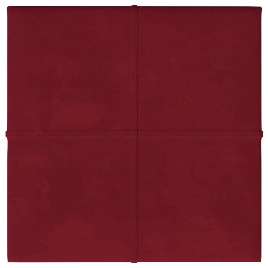 vidaXL Panouri de perete 12 buc. roșu vin 30x30 cm catifea 1,08 m² vidaXL Panouri de perete 12 buc. roșu vin 30x30 cm catifea 1,08 m²