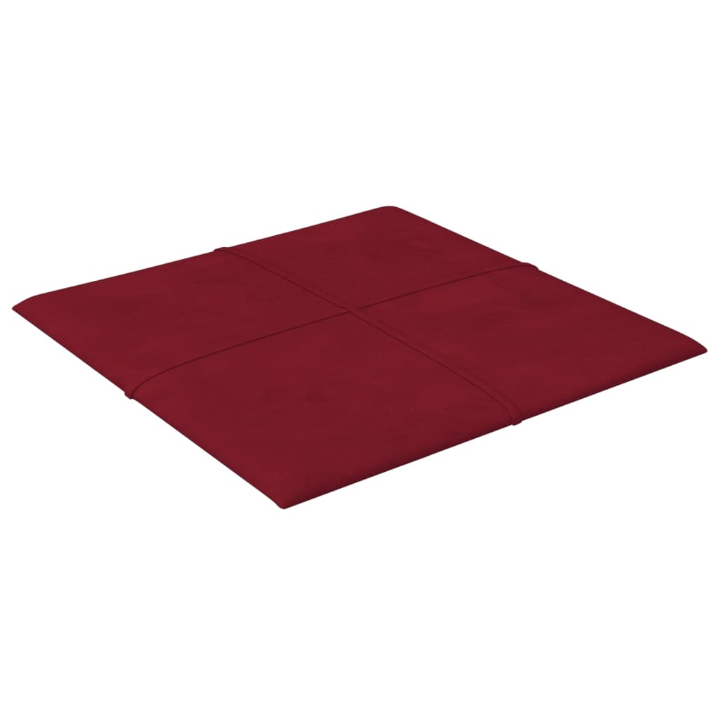 vidaXL Panouri de perete 12 buc. roșu vin 30x30 cm catifea 1,08 m² vidaXL Panouri de perete 12 buc. roșu vin 30x30 cm catifea 1,08 m²
