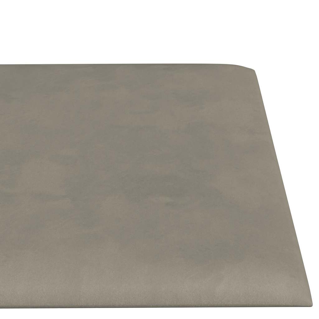 vidaXL Panouri de perete 12 buc. gri deschis 60x15 cm catifea 1,08 m² vidaXL Panouri de perete 12 buc. gri deschis 60x15 cm catifea 1,08 m²