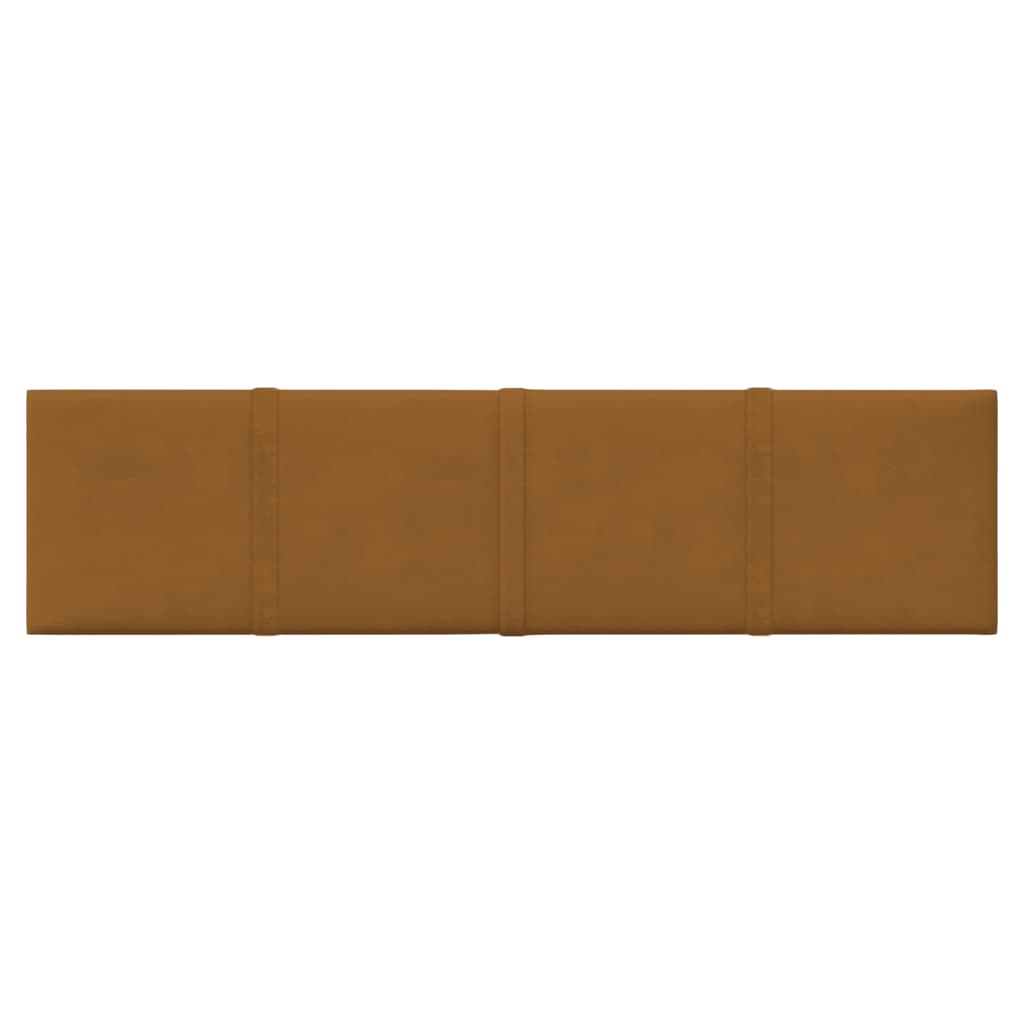 vidaXL Panouri de perete 12 buc. maro 60x15 cm catifea 1,08 m² vidaXL Panouri de perete 12 buc. maro 60x15 cm catifea 1,08 m²