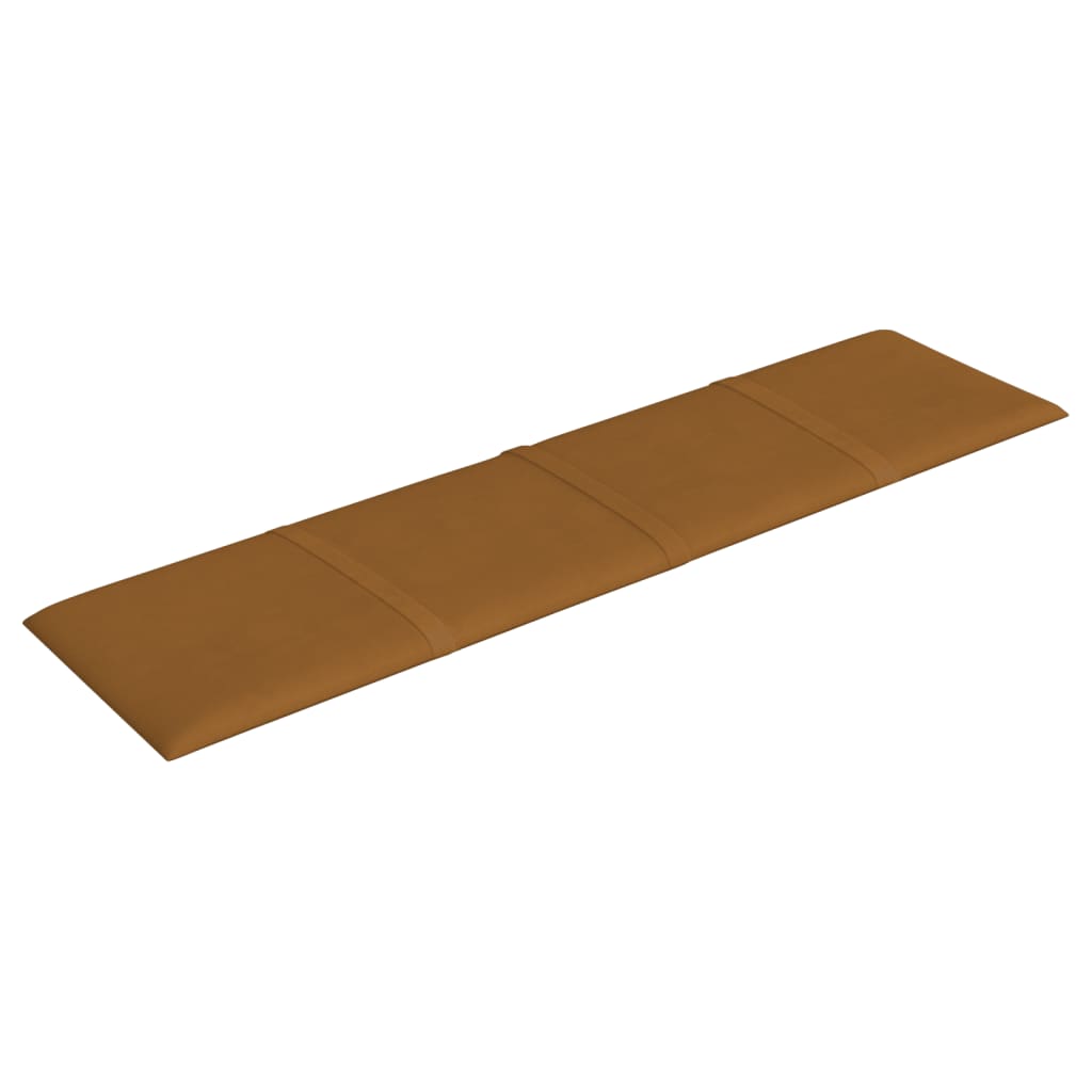 vidaXL Panouri de perete 12 buc. maro 60x15 cm catifea 1,08 m² vidaXL Panouri de perete 12 buc. maro 60x15 cm catifea 1,08 m²