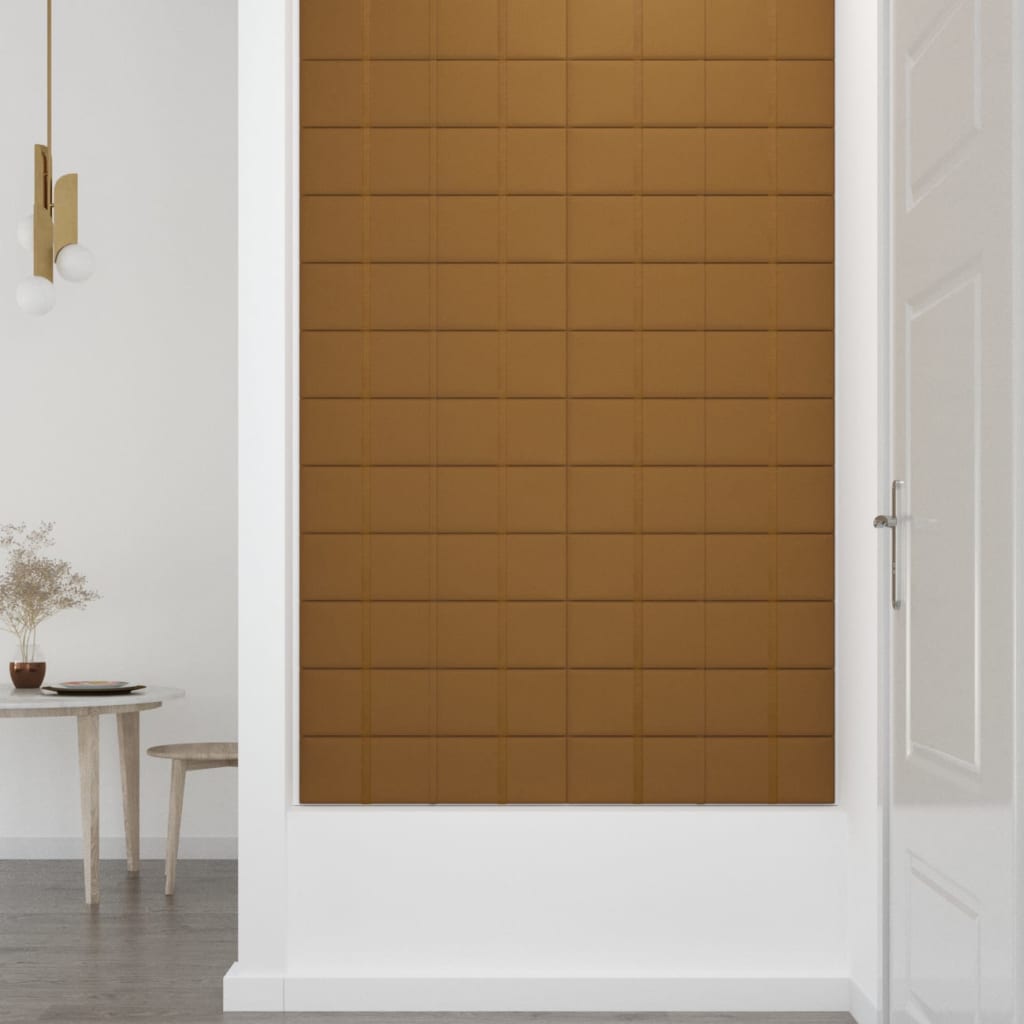 vidaXL Panouri de perete 12 buc. maro 60x15 cm catifea 1,08 m² vidaXL Panouri de perete 12 buc. maro 60x15 cm catifea 1,08 m²