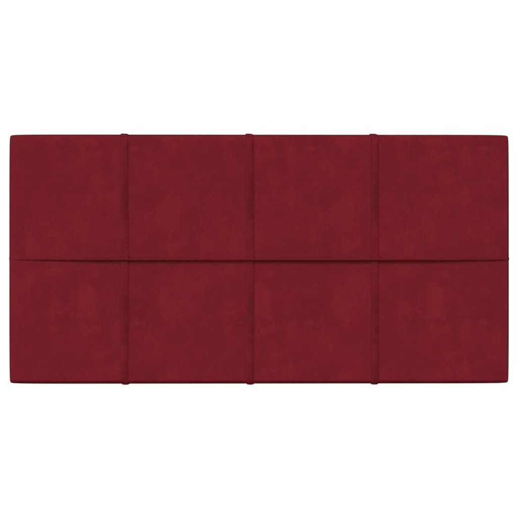 vidaXL Panouri de perete 12 buc. roșu vin 60x30 cm catifea 2,16 m² vidaXL Panouri de perete 12 buc. roșu vin 60x30 cm catifea 2,16 m²