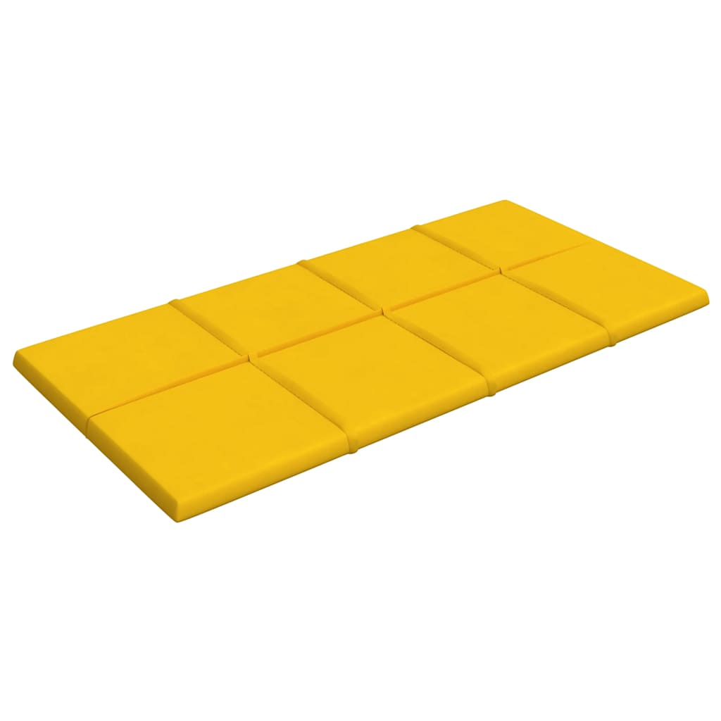 vidaXL Panouri de perete 12 buc. galben 60x30 cm catifea 2,16 m²