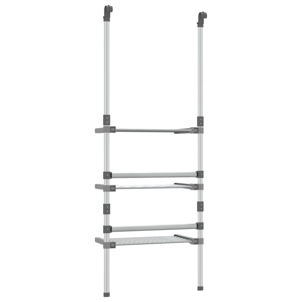 vidaXL Suport de uscare rufe suspendat, 3 niveluri, aluminiu