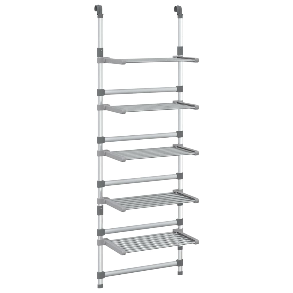 vidaXL Suport de uscare rufe suspendat, 5 niveluri, aluminiu vidaXL Suport de uscare rufe suspendat, 5 niveluri, aluminiu