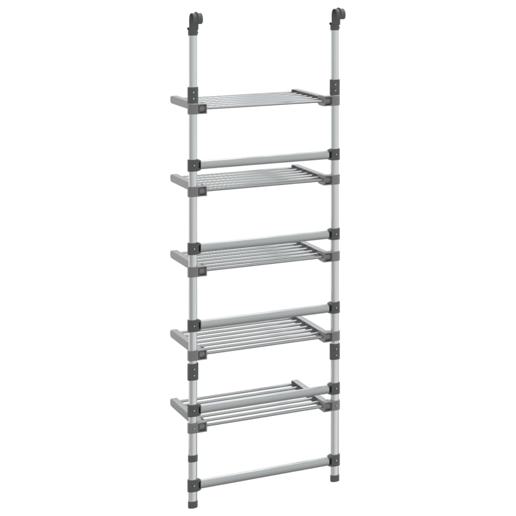 vidaXL Suport de uscare rufe suspendat, 5 niveluri, aluminiu vidaXL Suport de uscare rufe suspendat, 5 niveluri, aluminiu