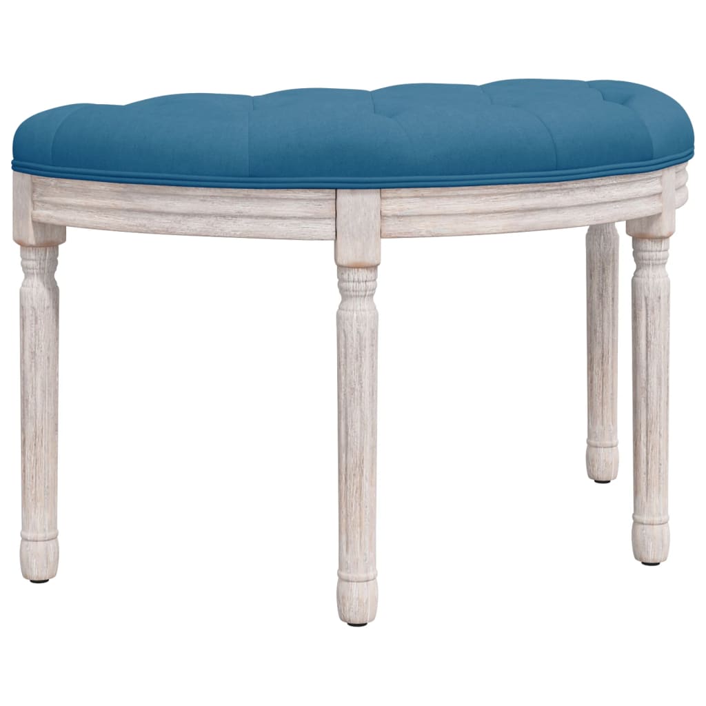 vidaXL Bancă, albastru, 81,5x41x49 cm, catifea vidaXL Bancă, albastru, 81,5x41x49 cm, catifea