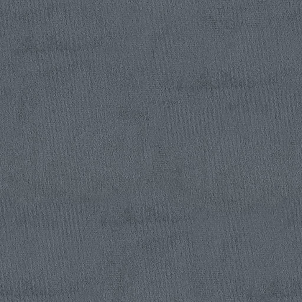 vidaXL Bancă, gri închis, 110x40x70 cm, catifea vidaXL Bancă, gri închis, 110x40x70 cm, catifea