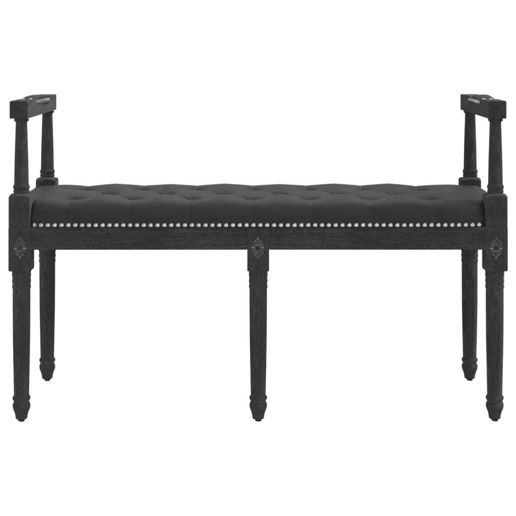 vidaXL Bancă, negru, 110x40x70 cm, catifea vidaXL Bancă, negru, 110x40x70 cm, catifea