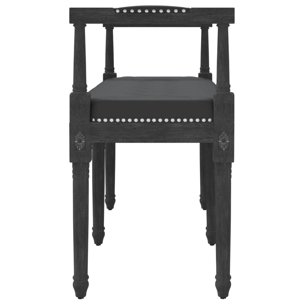 vidaXL Bancă, negru, 110x40x70 cm, catifea vidaXL Bancă, negru, 110x40x70 cm, catifea